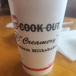 Cook Out - The shakes amazing!