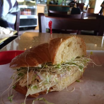 Country Junction - Chicken salad croissant, well half of it anyway, haha - Sandwiches Near Me - Valley Center, California