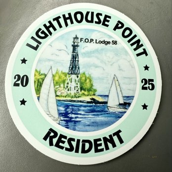 Police Departments - The spot to get your LHP resident sticker- show your ID and offer few dollars donation if you like. - Lghthse Point, Florida Police Departments - The spot to get your LHP resident sticker- show your ID and offer few dollars donation if you like. - Lghthse Point, Florida