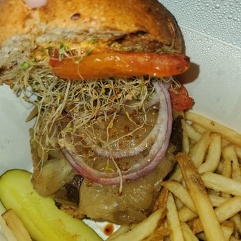 Raymond's - Black bean burger - American Near Me - Montclair, New Jersey Raymond's - Black bean burger - American Near Me - Montclair, New Jersey