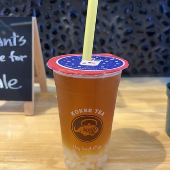 Kokee Tea - Georgia on my mind (peach oolong tea) with lychee jelly - Bubble Tea Near Me - Columbia, Maryland Kokee Tea - Georgia on my mind (peach oolong tea) with lychee jelly - Bubble Tea Near Me - Columbia, Maryland