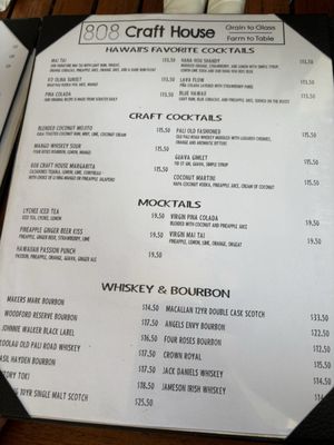 Menu photo 4 808 Craft House Kapolei, HI Menu photo 4 808 Craft House Kapolei, HI