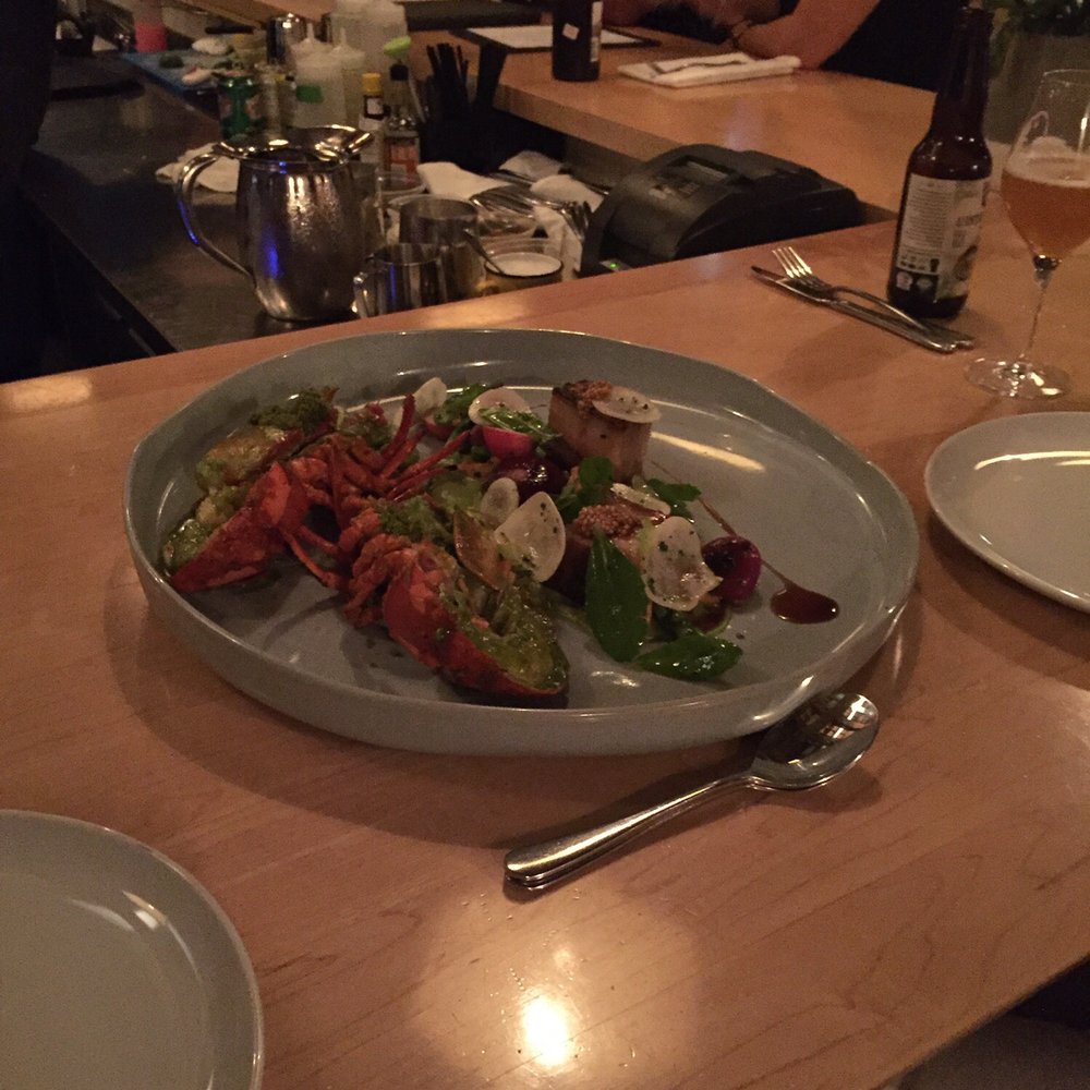 Hoogan et Beaufort - Omg the lobster and the pork belly served in a big plate - Canadian (New) Near Me - Montreal, Quebec Hoogan et Beaufort - Omg the lobster and the pork belly served in a big plate - Canadian (New) Near Me - Montreal, Quebec