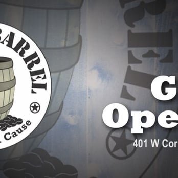 Coffee Barrel - the grand opening sign - Coffee & Tea Near Me - Beeville, Texas