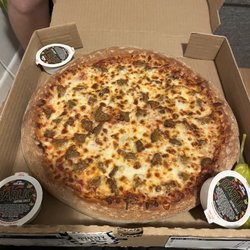 Papa Johns Pizza - My uncut pizza
