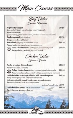 Menu photo 5 Nad Tatrami Monee, IL