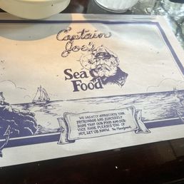Cute paper placemat at our table Cute paper placemat at our table