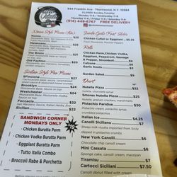 Tutto Italia - Great pizza menu