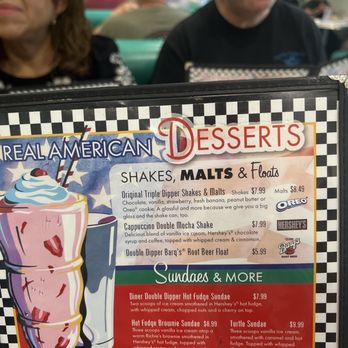 Richie's Real American Diner - Dessert Menu - American Near Me - Murrieta, California