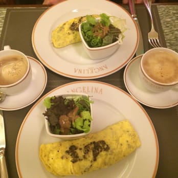 Angelina - Overcooked Truffle Omelette and perfect Cafe Au Laits - Breakfast & Brunch Near Me - Paris, 75