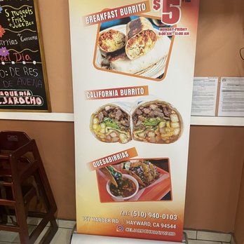 Taqueria El Jarocho - Specials from 9-11 am Monday -Friday - Mexican Near Me - Hayward, California Taqueria El Jarocho - Specials from 9-11 am Monday -Friday - Mexican Near Me - Hayward, California