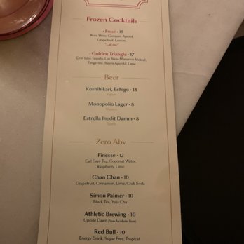 COTE Miami - Cocktail menu - Korean Near Me - Miami, Florida COTE Miami - Cocktail menu - Korean Near Me - Miami, Florida