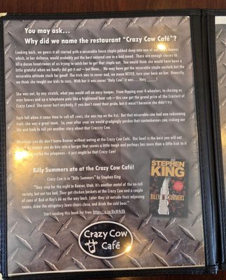 Menu photo 5 Crazy Cow Cafe Beaver, UT Menu photo 5 Crazy Cow Cafe Beaver, UT