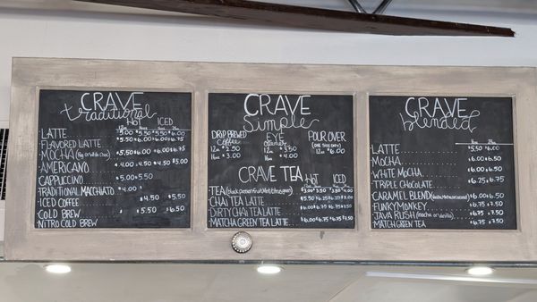 Menu photo 2 Crave Coffee & Tea Riverside, CA Menu photo 2 Crave Coffee & Tea Riverside, CA