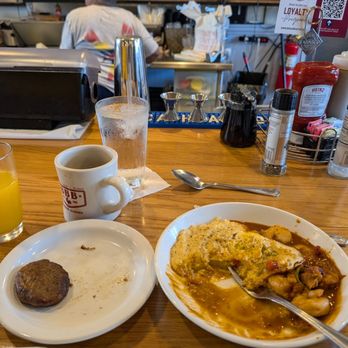 Big Bad Breakfast - Shrimp and grits with side of BBB sausage patty. - Breakfast & Brunch Near Me - Homewood, Alabama Big Bad Breakfast - Shrimp and grits with side of BBB sausage patty. - Breakfast & Brunch Near Me - Homewood, Alabama