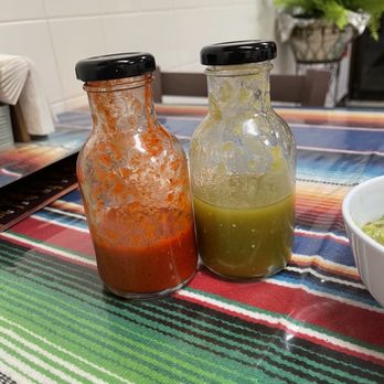 3 Hermanos Mexican Restaurant - One of the workers told me I needed to have these sauces - they were great! - Desserts Near Me - Rockaway, New Jersey