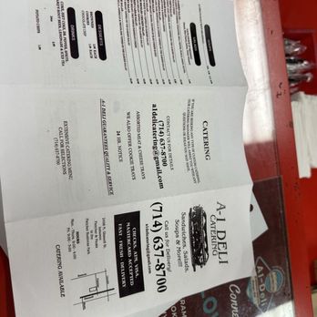 A1 Deli & Catering - Menu - June 2024 - Delis Near Me - Orange, California A1 Deli & Catering - Menu - June 2024 - Delis Near Me - Orange, California