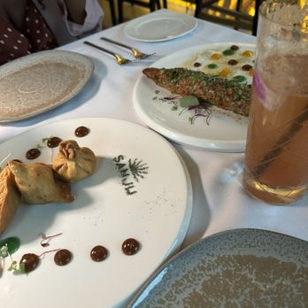 Sanjh Restaurant - Kebab and rose cocktail - Indian Near Me - Irving, Texas