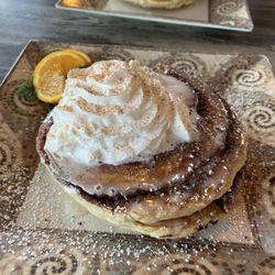 Cinnamon roll Old Fashioned Pancakes