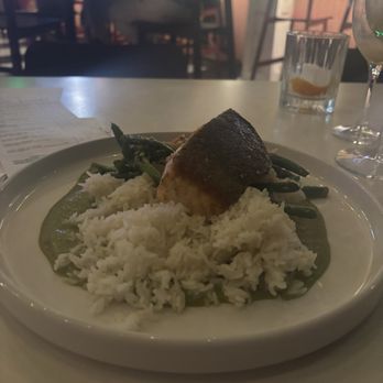 Gemma Fish + Oyster - Salmon rice and veggies - Seafood Near Me - Jacksonville, Florida