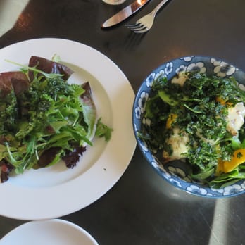 Moonshine 152 - Local Mixed Greens Salad $8 & Grilled Calamari & Octopus Salad $16 6/2016 - New American Near Me - Boston, Massachusetts