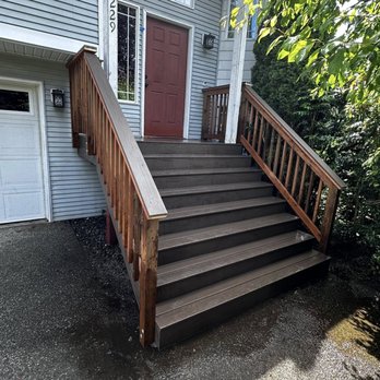 Vertex Decks - The completed stairs - Decks & Railing Near Me - Redmond, Washington Vertex Decks - The completed stairs - Decks & Railing Near Me - Redmond, Washington