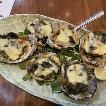 Hook & Barrel - Baked oysters - good. - Seafood Near Me - Myrtle Beach, South Carolina