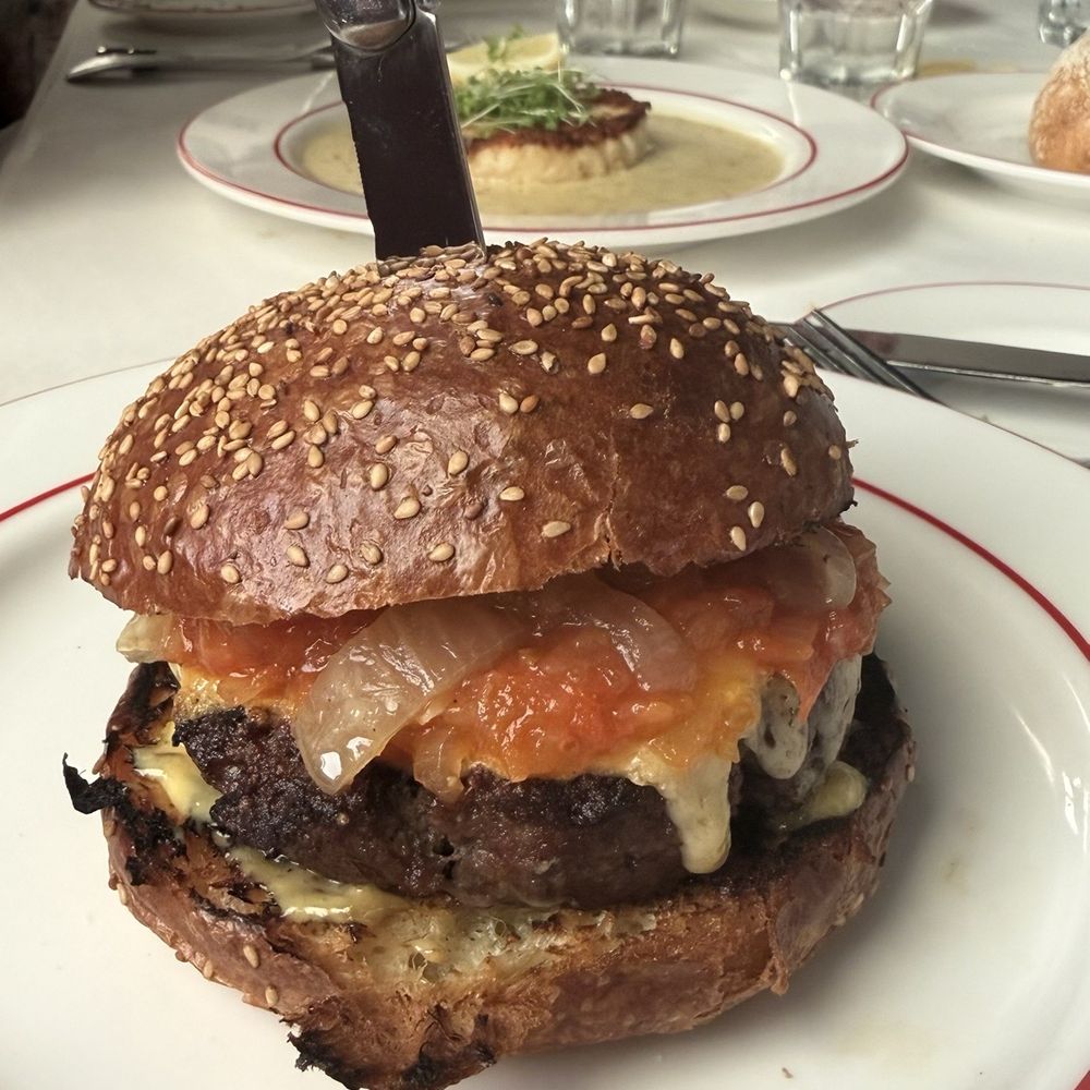 Le Parisien - Burger- my favorite. Was so easy to bite into it was so tender! - French Near Me - Oklahoma City, Oklahoma Le Parisien - Burger- my favorite. Was so easy to bite into it was so tender! - French Near Me - Oklahoma City, Oklahoma