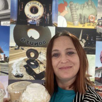 Randy's Donuts - So happy with a Sea Salt Caramel Frappe and a Maple Cream Iced Coffee - Donuts Near Me - Fresno, California Randy's Donuts - So happy with a Sea Salt Caramel Frappe and a Maple Cream Iced Coffee - Donuts Near Me - Fresno, California