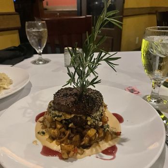 Firefly - Peppercorn crusted filet mignon - Steakhouses Near Me - Panama City Beach, Florida Firefly - Peppercorn crusted filet mignon - Steakhouses Near Me - Panama City Beach, Florida
