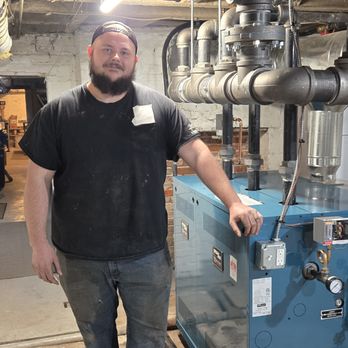 Saffer Plumbing, Heating & Electrical - Nick servicing a steam boiler - Plumbing Near Me - Baltimore, Maryland Saffer Plumbing, Heating & Electrical - Nick servicing a steam boiler - Plumbing Near Me - Baltimore, Maryland