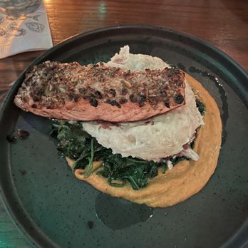 Lib's Grill - Pistachio & Pepita Salmon - New American Near Me - Fulton, Maryland Lib's Grill - Pistachio & Pepita Salmon - New American Near Me - Fulton, Maryland