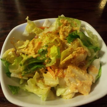 King Kong Sushi - Side salad with ginger dressing - Sushi Bars Near Me - Myrtle Beach, South Carolina