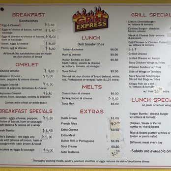 Grill Express - Menu June 2025 - Delis Near Me - Stratford, Connecticut Grill Express - Menu June 2025 - Delis Near Me - Stratford, Connecticut