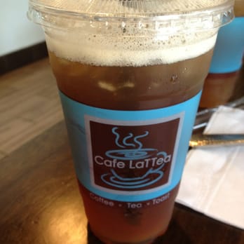 Cafe LaTTea - Oolong peach tea 30% sweet - Cafes Near Me - Cupertino, California