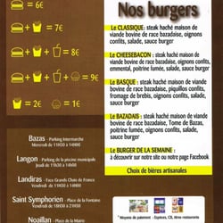 Le Burger du Coin - Menus