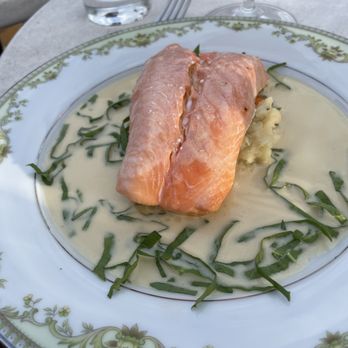 Bistro La Floraison - Salmon was so amazing! It's anything but simple - Wine Bars Near Me - Clayton, Missouri