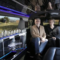 Rhoads Limousine Service - Siblings Steve and Sally Rhoads, owners of Rhoads Limousine.
