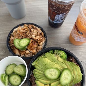 WaBa Grill - Steak bowl with Avocado and mini chicken bowl. - Fast Food Near Me - Diamond Bar, California