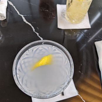 Juliett - Round 1 of our drinks, a gin based one in the coupe and the other tequila or mezcal. - Cocktail Bars Near Me - Portland, Oregon