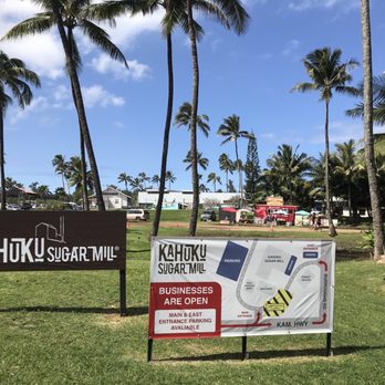 Kahuku Sugar Mill - Entrance signs - Local Flavor Near Me - Kahuku, Hawaii
