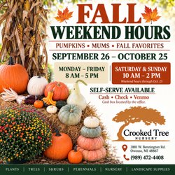 Crooked Tree Nursery - Fall hours