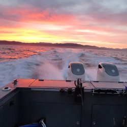 Pacific Offshore Charters - View of offshore sunrise out of Garibaldi Oregon with Pacific Offshore Charters.  This view never gets old.
