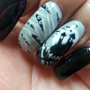 Hot Nail - My Halloween nails. Dope. - Nail Salons Near Me - Whittier, California Hot Nail - My Halloween nails. Dope. - Nail Salons Near Me - Whittier, California