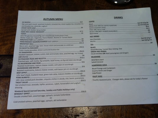 Menu photo 2 Heritage Coffee Brewers Summer Hill, NSW Menu photo 2 Heritage Coffee Brewers Summer Hill, NSW