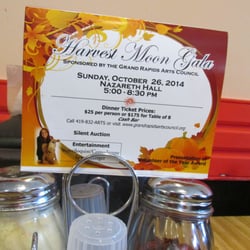 Pisanello's Pizza - On the table are labels for an upcoming gala