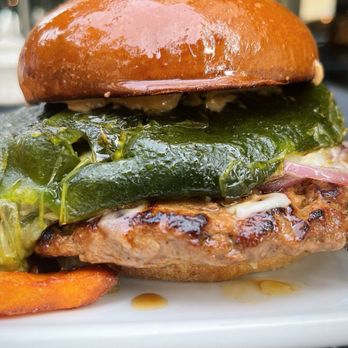Green Street Restaurant - Poblano chicken Roasted Poblano Turkey Burger - New American Near Me - Pasadena, California Green Street Restaurant - Poblano chicken Roasted Poblano Turkey Burger - New American Near Me - Pasadena, California