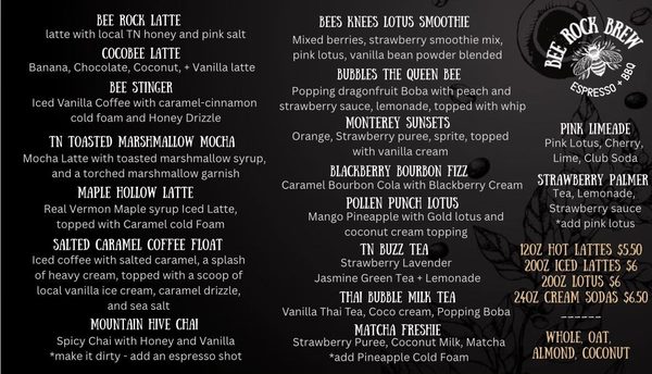 Menu photo 6 Bee Rock Brew Monterey, TN