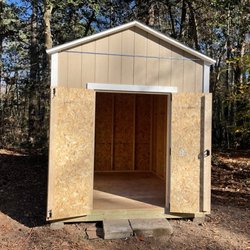 8x10 shed with extra tall 8ft sidewalls.