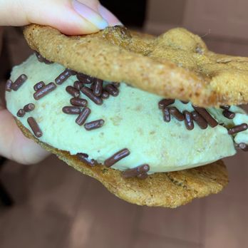 Taharka Brothers - Ice cream sando with honey graham and butter crunch cookies from Aunt Kelly's!! - Ice Cream & Frozen Yogurt Near Me - Baltimore, Maryland